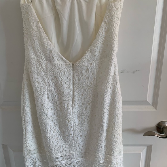 NWT Mesina white lace dress women’s Size Large/ 8 - Picture 10 of 10